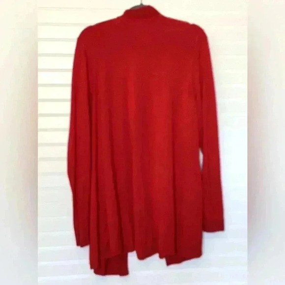 Charter Club Women's 3X Red Open-Front Cardigan Sweater - Picture 6 of 11